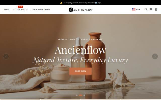 ANCIENFLOW storefront