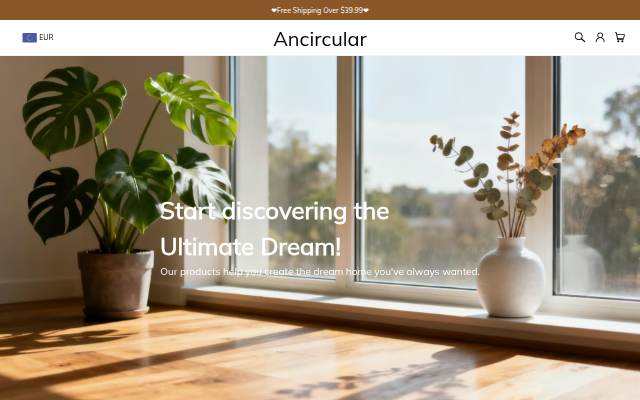 Ancircular storefront