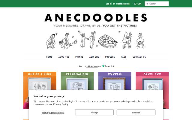 Startseite von anecdoodles