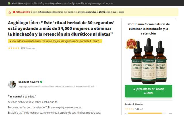 Naturvely: Gotas Naturales Para Reducir la Hinchazón y la Retención storefront