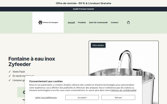 Animaux de Compagnies storefront