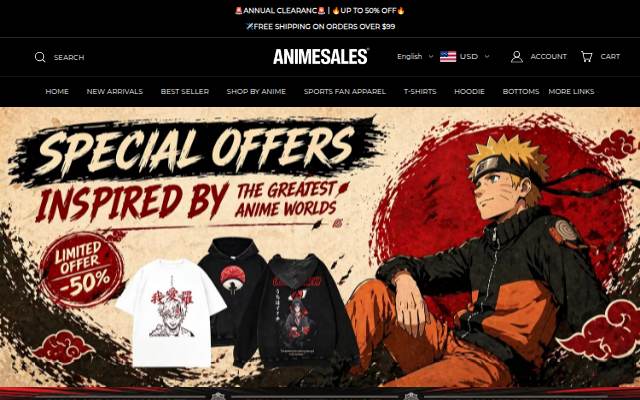 animesales storefront