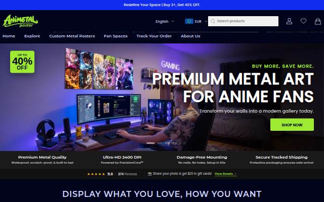 AnimetalPoster | DawnLight Technology LLC storefront