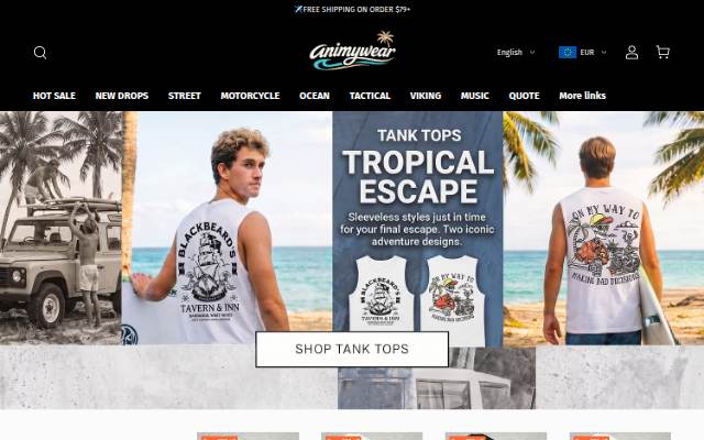 Animywear storefront
