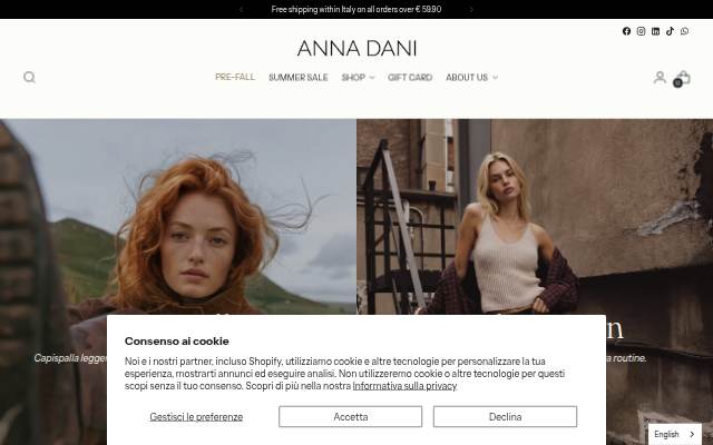 AnnaDani.com storefront
