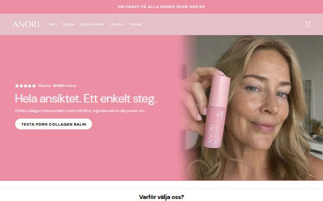 ANORI Cosmetics storefront