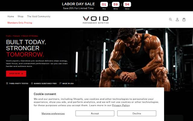 AV Clothing storefront
