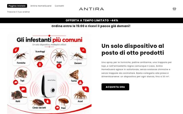 Startseite von Antira.it