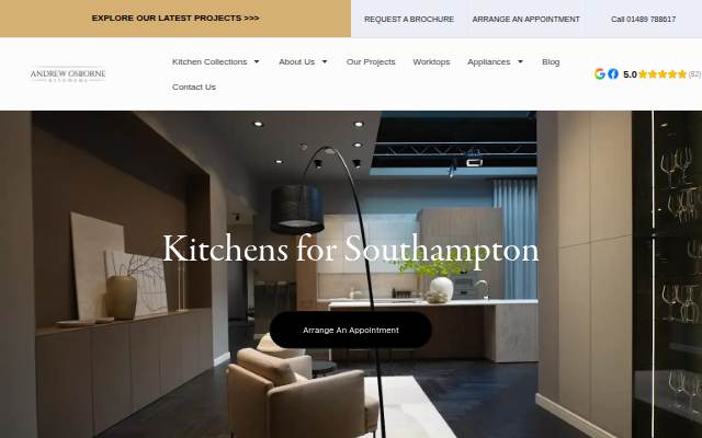 Andrew Osborne Kitchens | Southampton storefront