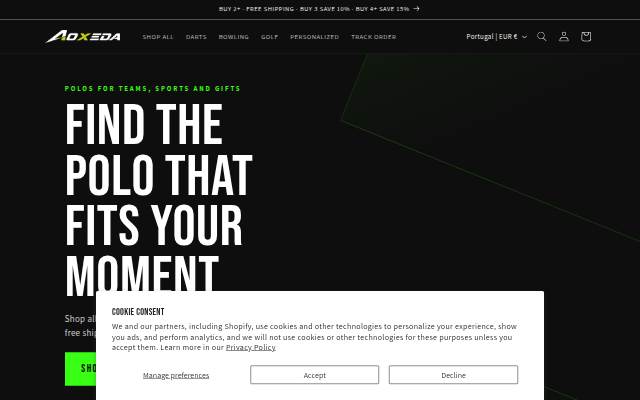 AOXEDA storefront