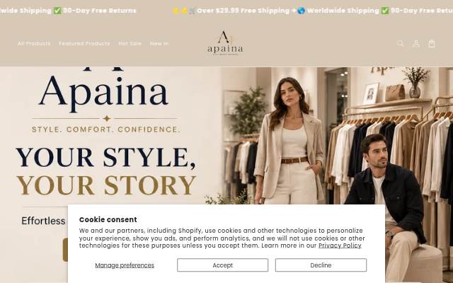 apaina storefront