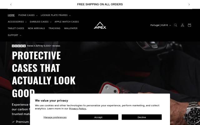 APEX CARBON storefront