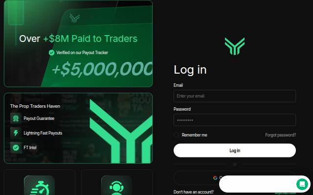 Vitrine de Funding Traders