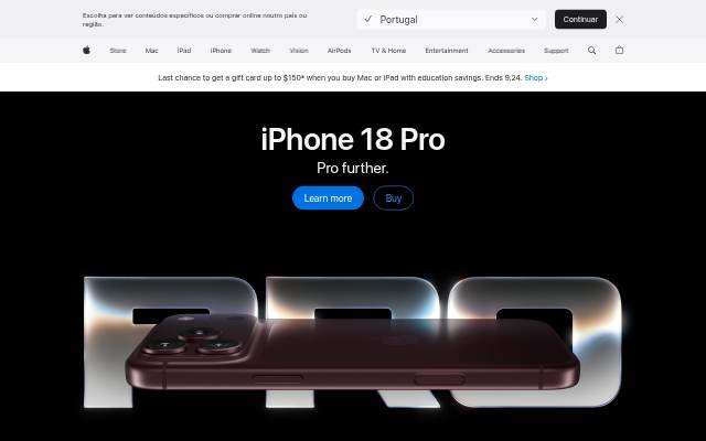 Apple storefront