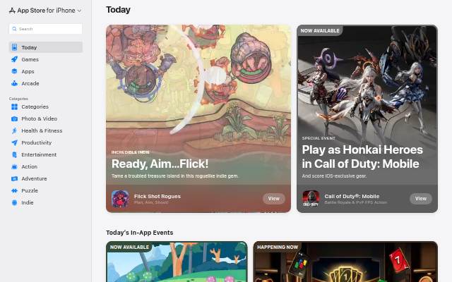 App Store storefront