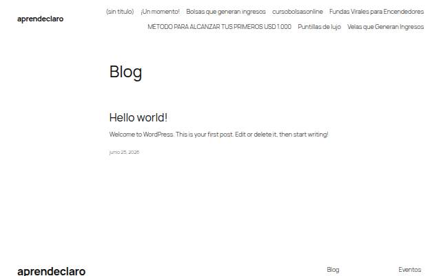 Startseite von aprendeclaro