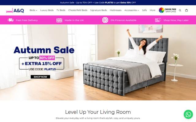 AQ Beds storefront