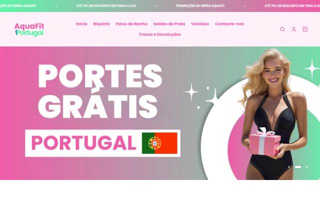 AquaFit Portugal storefront