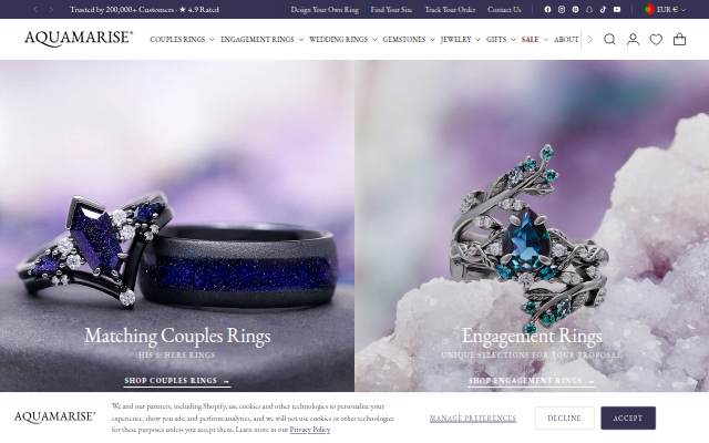 Aquamarise storefront
