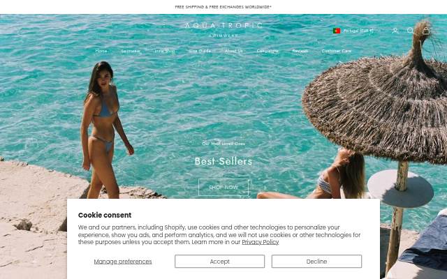 Aqua Tropic Swimwear storefront
