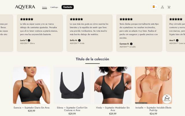 AQVERA storefront