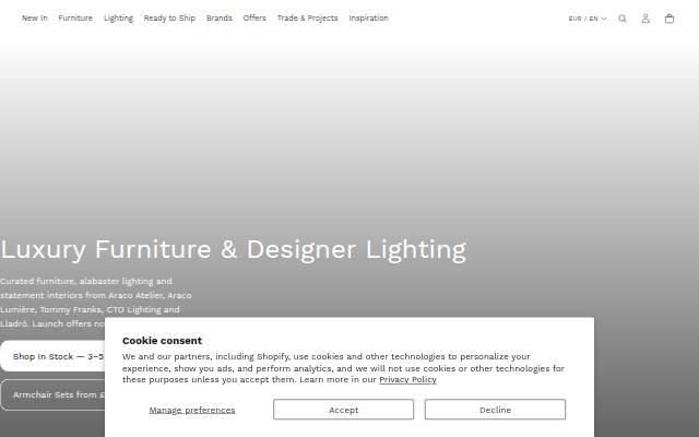 Araco Interiors storefront