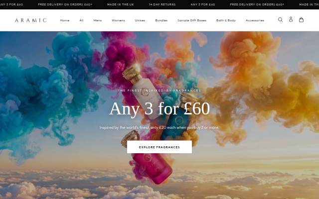 Aramic - UK's best inspired-by fragrances storefront