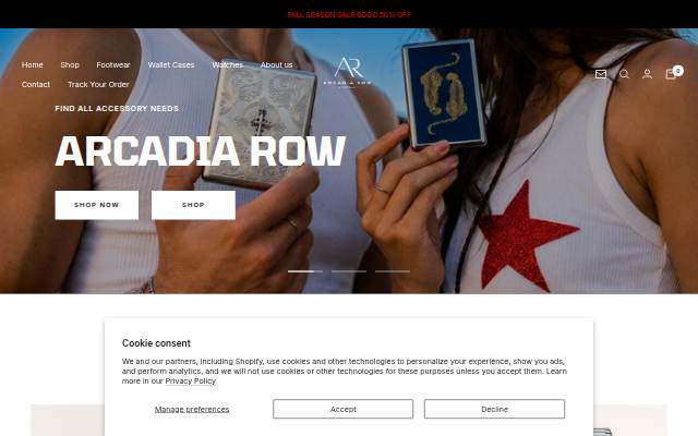 Escaparate de ArcadiaRow
