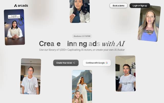 Arcads storefront