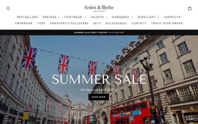 Arden &amp; Blythe London storefront