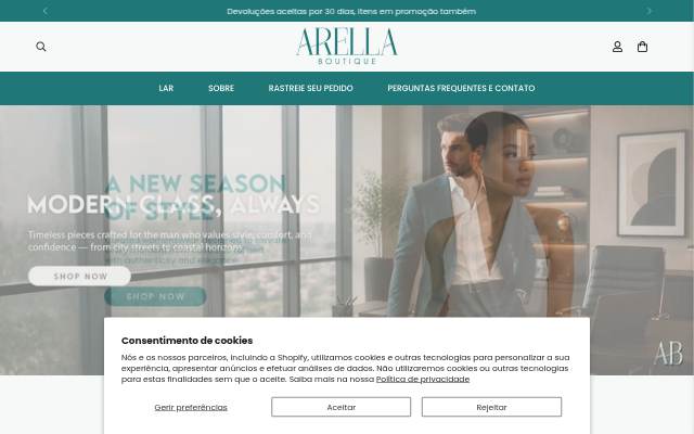 Startseite von Arella Boutique