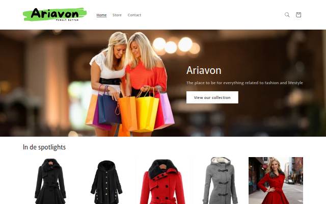 Ariavon storefront