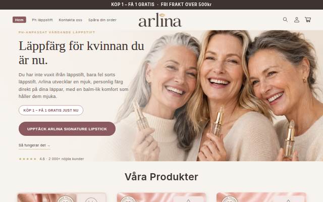 Arlina storefront