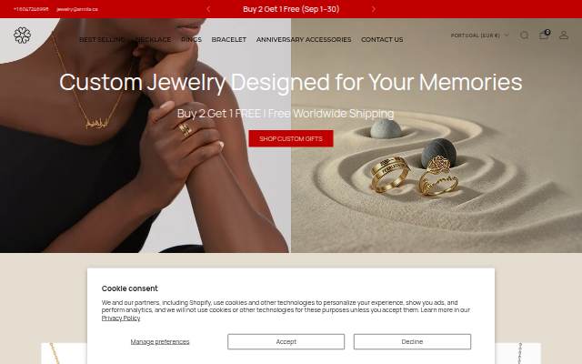 ArmilaJewelry storefront