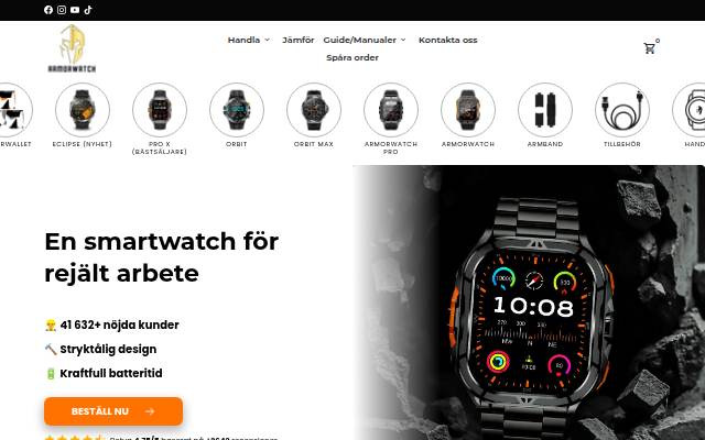 Armor Watch storefront