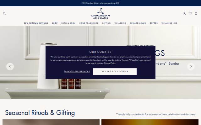 Aromatherapy Associates storefront
