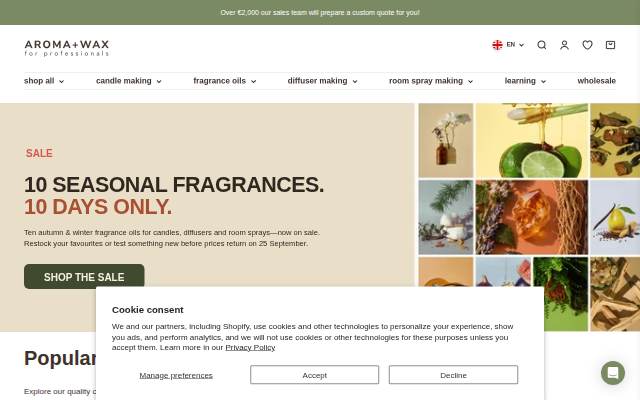 Montra da AROMA + WAX