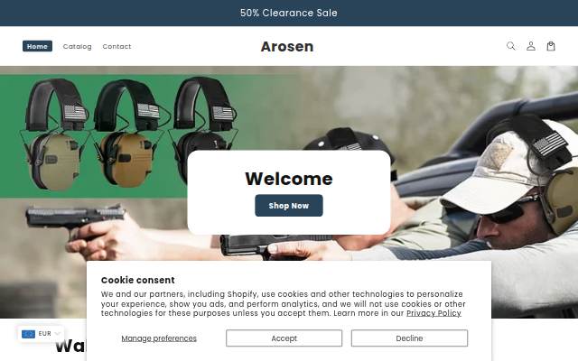 Arosen storefront