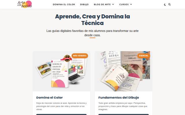 Arte con Benicio: Escuela de arte Online storefront