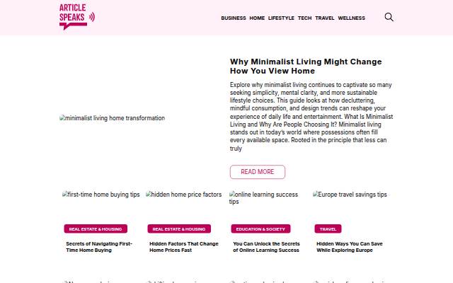 ArticleSpeaks storefront