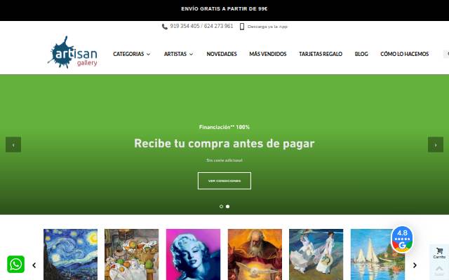 Startseite von ARTISAN GALLERY