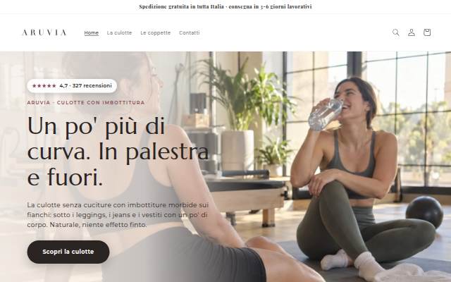 ARUVIA storefront