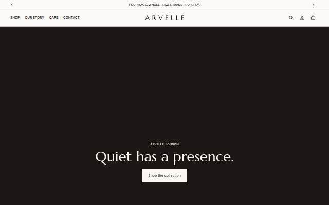 ARVELLE storefront