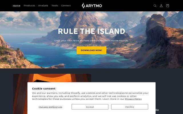 ARYTMO storefront