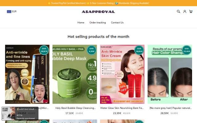 Asapproval storefront