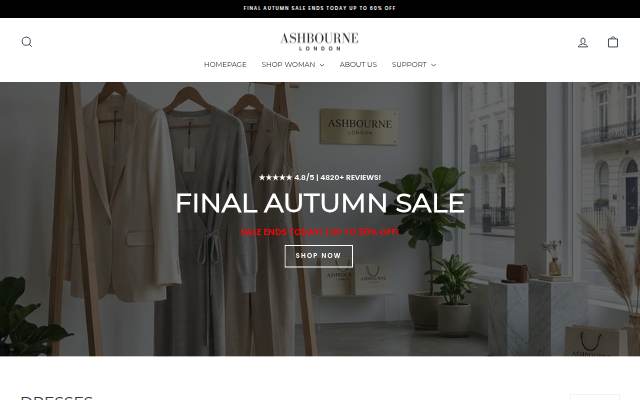 Ashbourne London storefront
