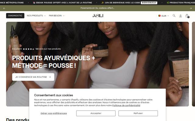 ASILI HAIR CARE storefront