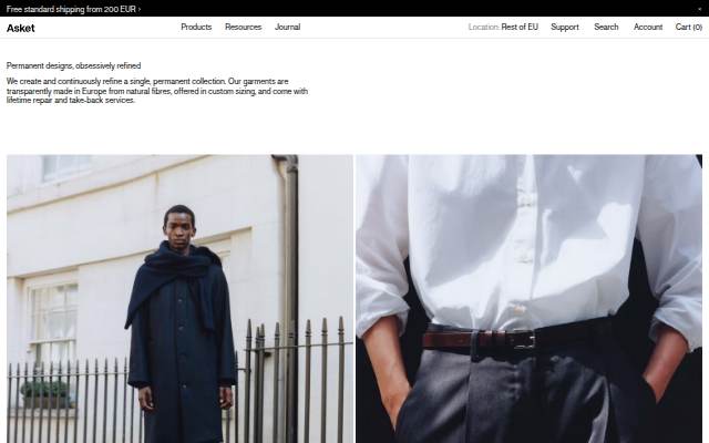 Asket storefront