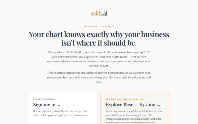 askh.ai storefront