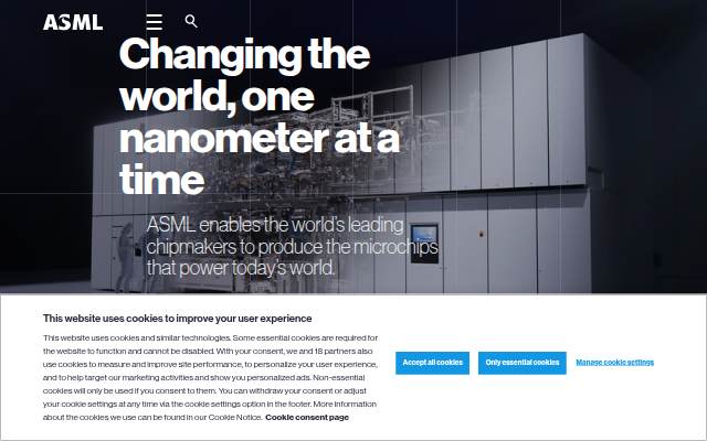 Vitrine de ASML